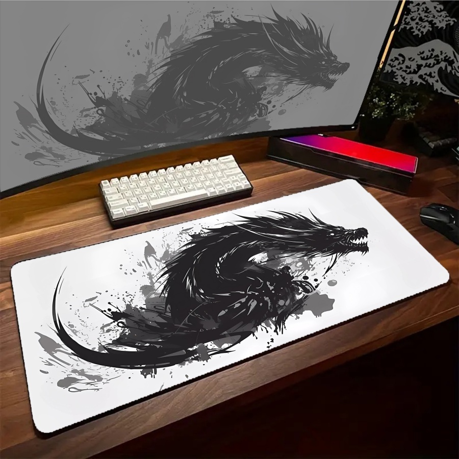 Gaming Accessories Pc Setup - Большой коврик для мыши Kawaii Dragon,