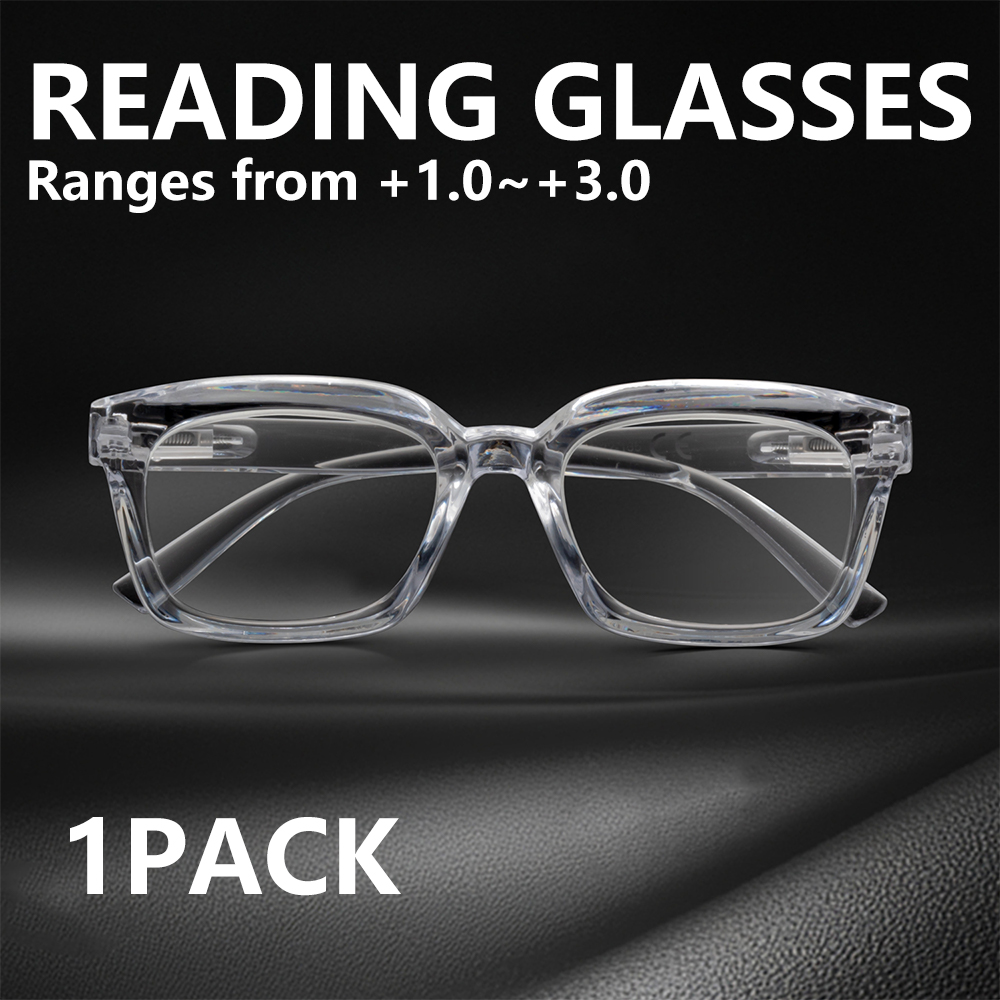 Gaming Glasses Tinted - Модные квадратные очки для чтения с