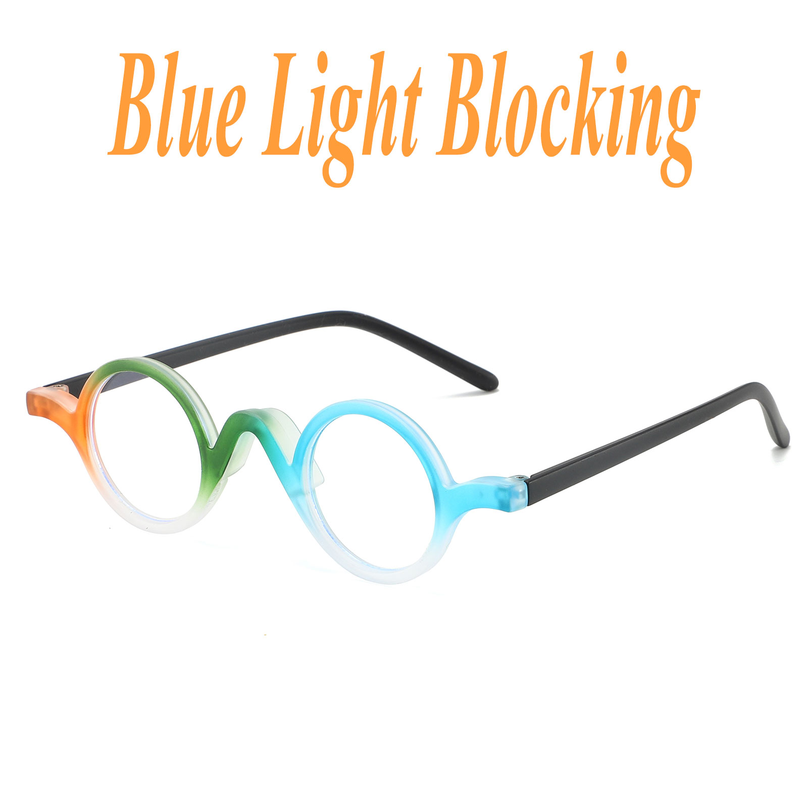 Gaming Glasses Tinted - Стильные очки в круглой оправе с