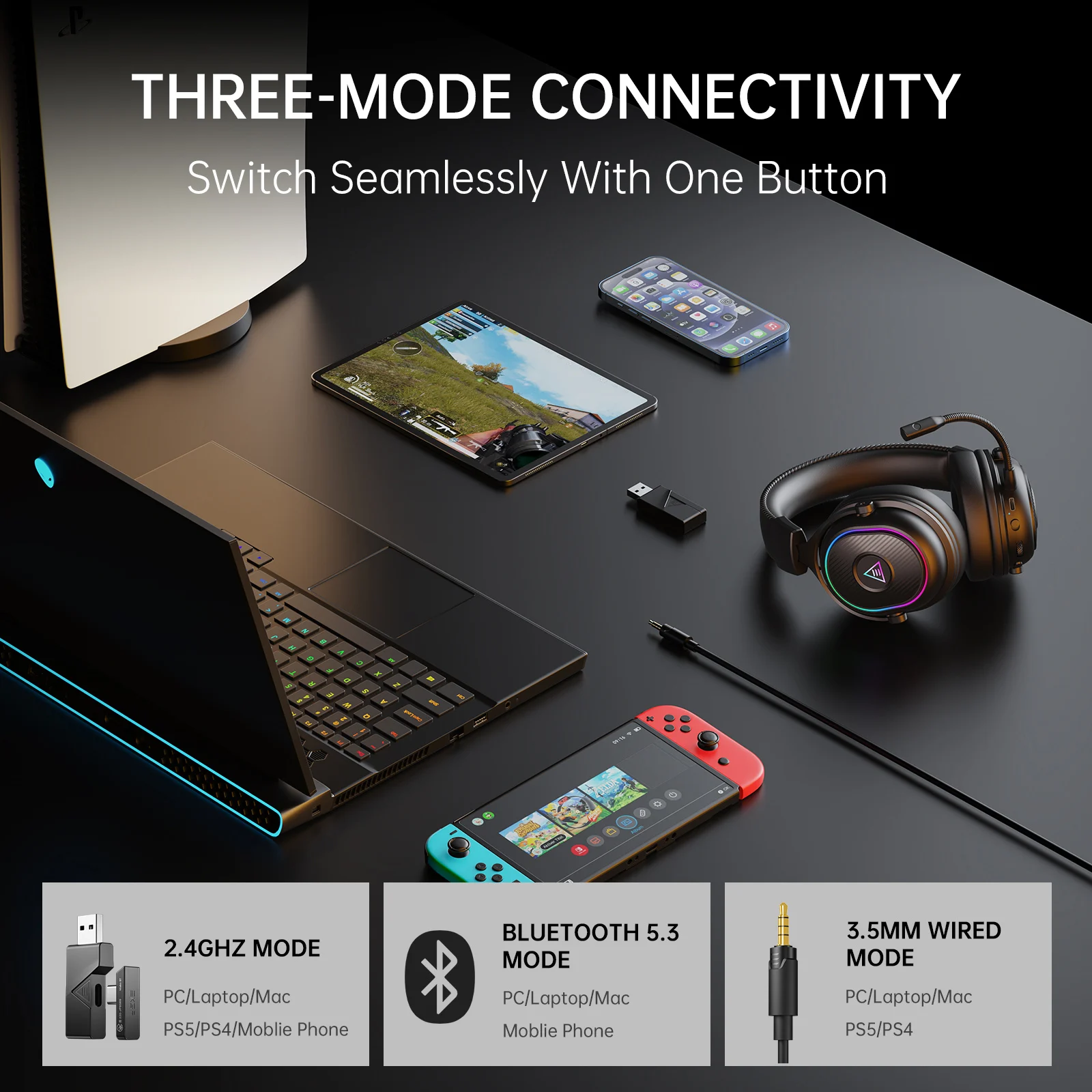 Oneodio EKSA MaKo BT Bluetooth – обзор и цена Venom Gaming Accessories