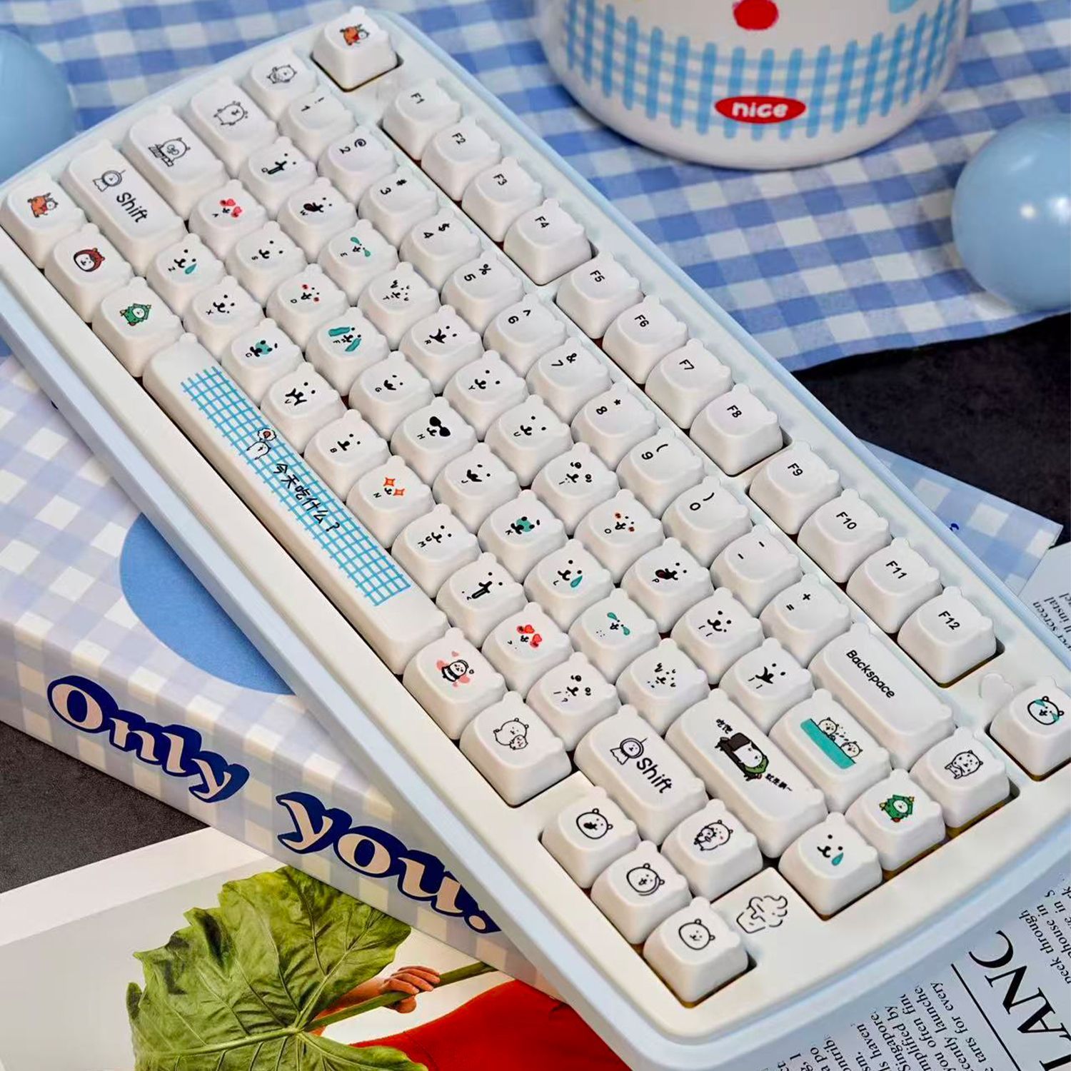 Милые мультяшные кейкапы с мед – обзор и цена Gaming Accessories Aesthetic