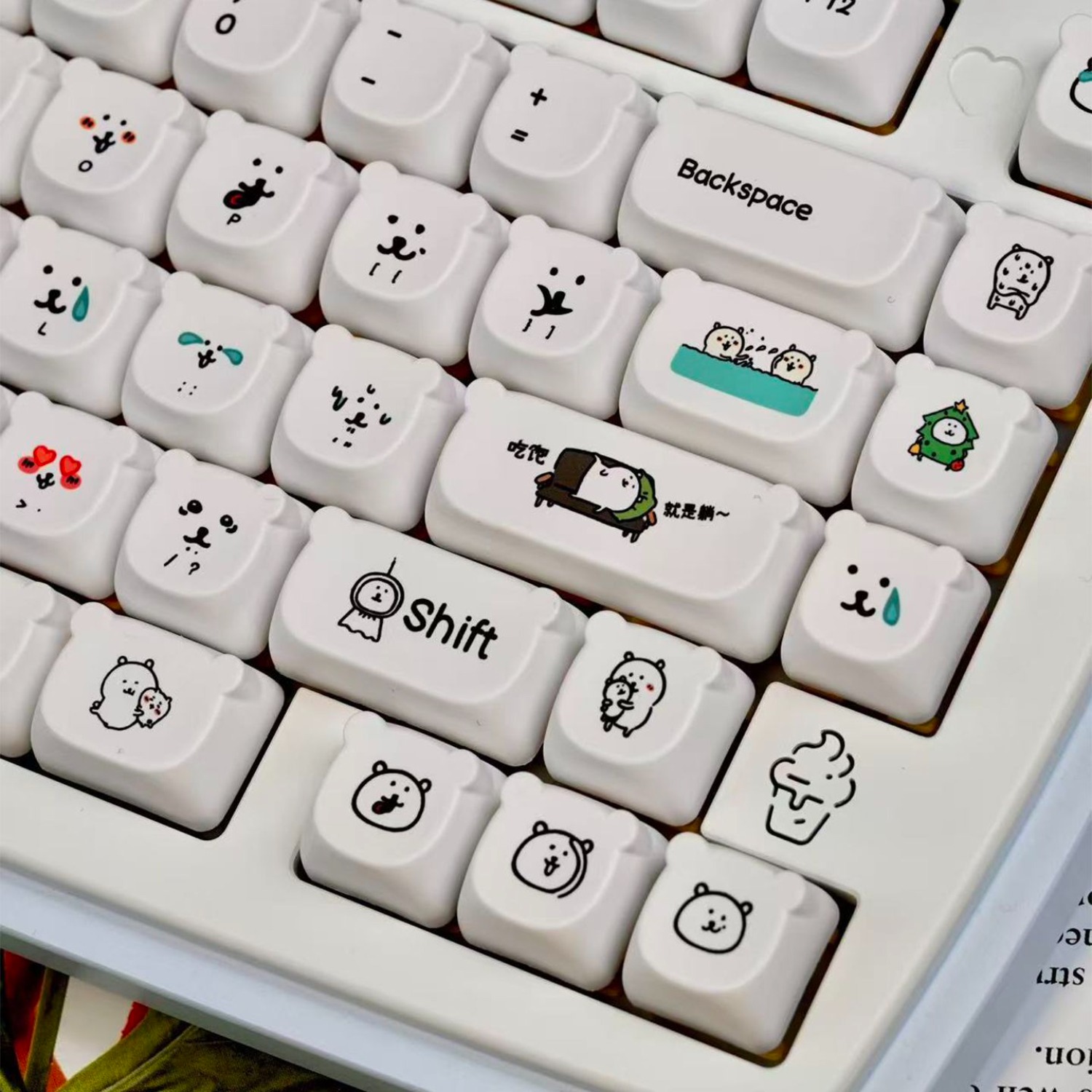 Милые мультяшные кейкапы с мед – обзор и цена Gaming Accessories Aesthetic