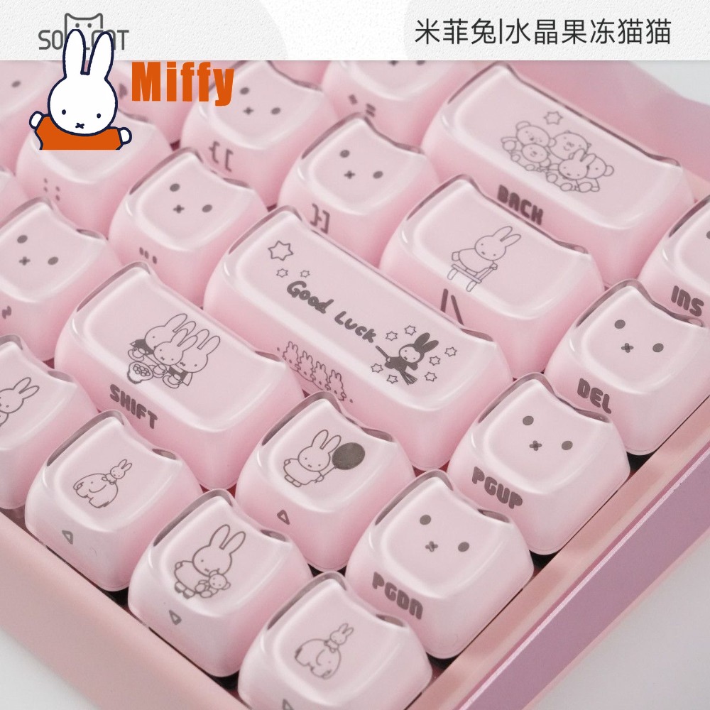 Милые кейкапы Miffy: кристальн – обзор и цена Gaming Accessories Aesthetic