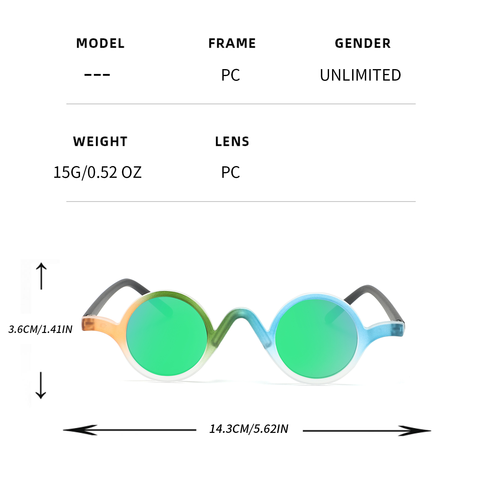 Стильные очки в круглой оправе – обзор и цена Gaming Glasses Tinted
